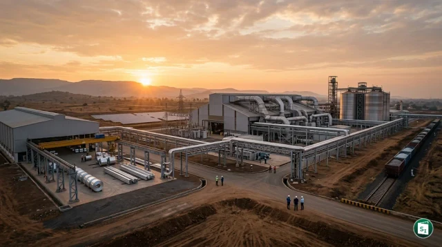 Digital representation of aluminium production and industrial growth in India