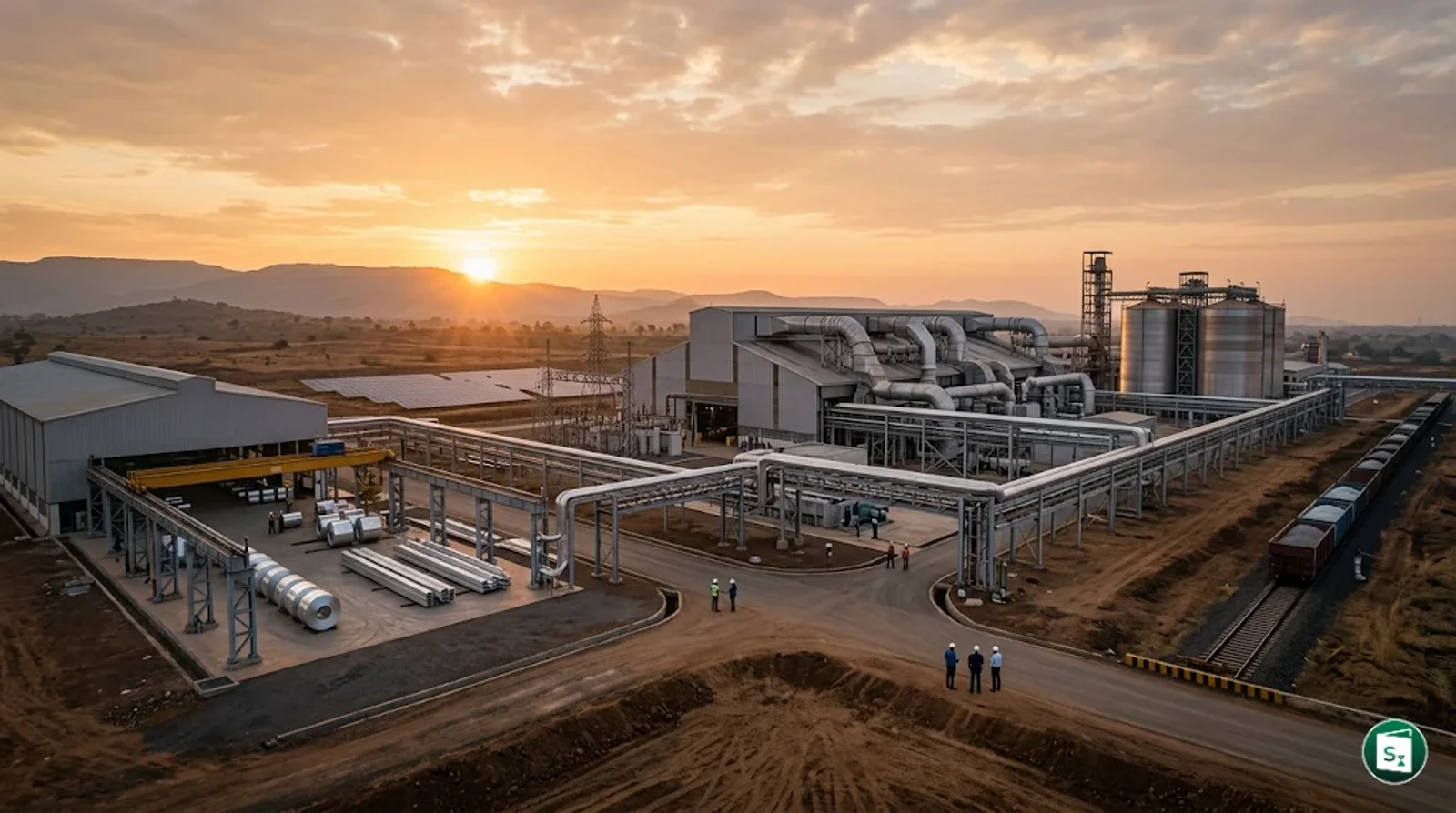 Digital representation of aluminium production and industrial growth in India