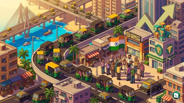 Union Minister Piyush Goyal launching the Bharat Taxi app in Mumbai