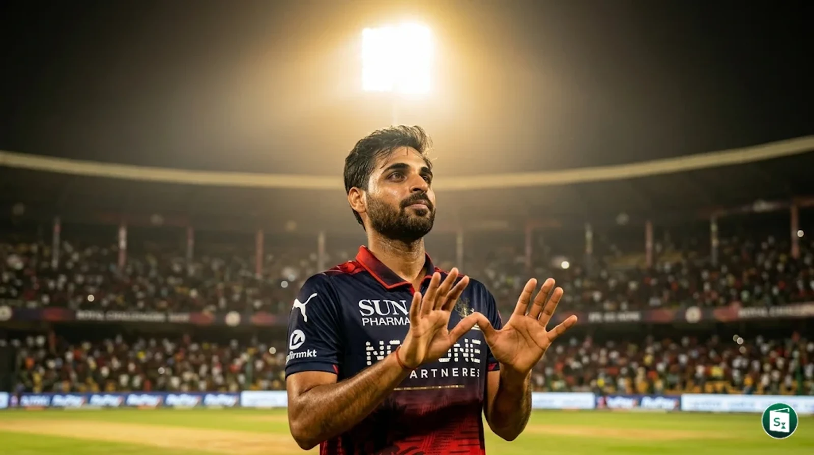 Bhuvneshwar Kumar celebrating a wicket in the IPL