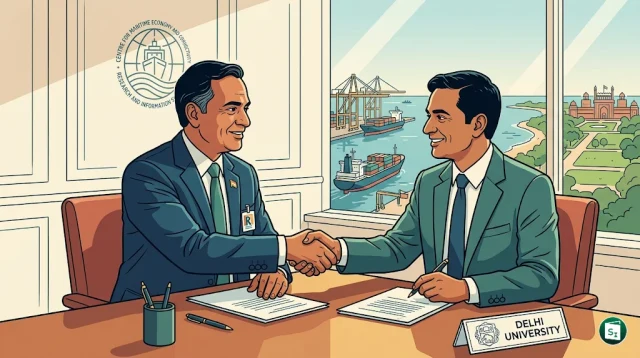 Representation of maritime education and research collaboration in India