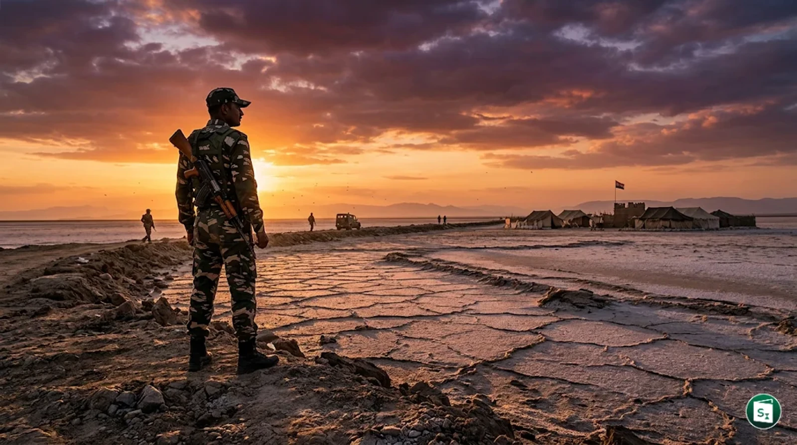 CRPF personnel during a Shaurya Diwas parade