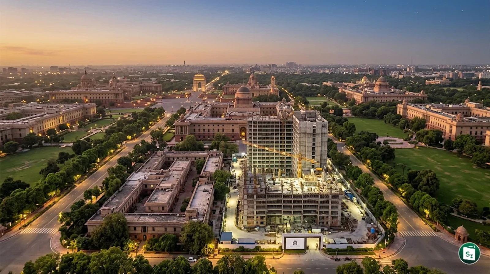 HUDCO and NBCC officials signing a memorandum of understanding for urban projects