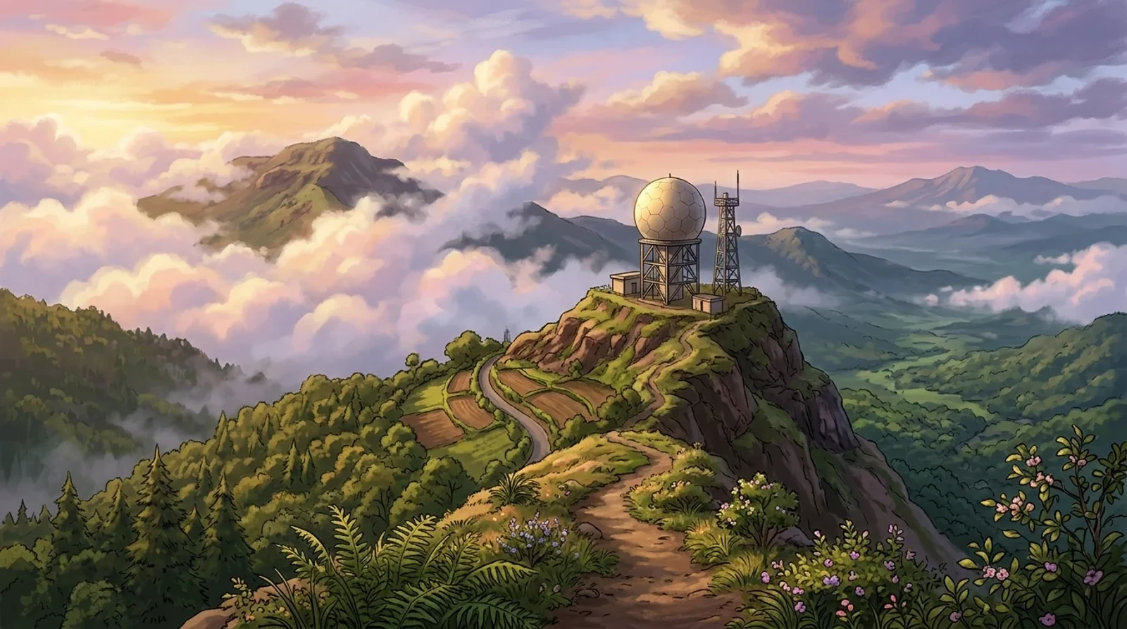 The X-Band Dual-Polarization Doppler Weather Radar installed at Mahabaleshwar