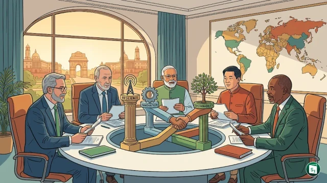 International delegates and speakers at the BRICS Academic Forum 2026 in New Delhi