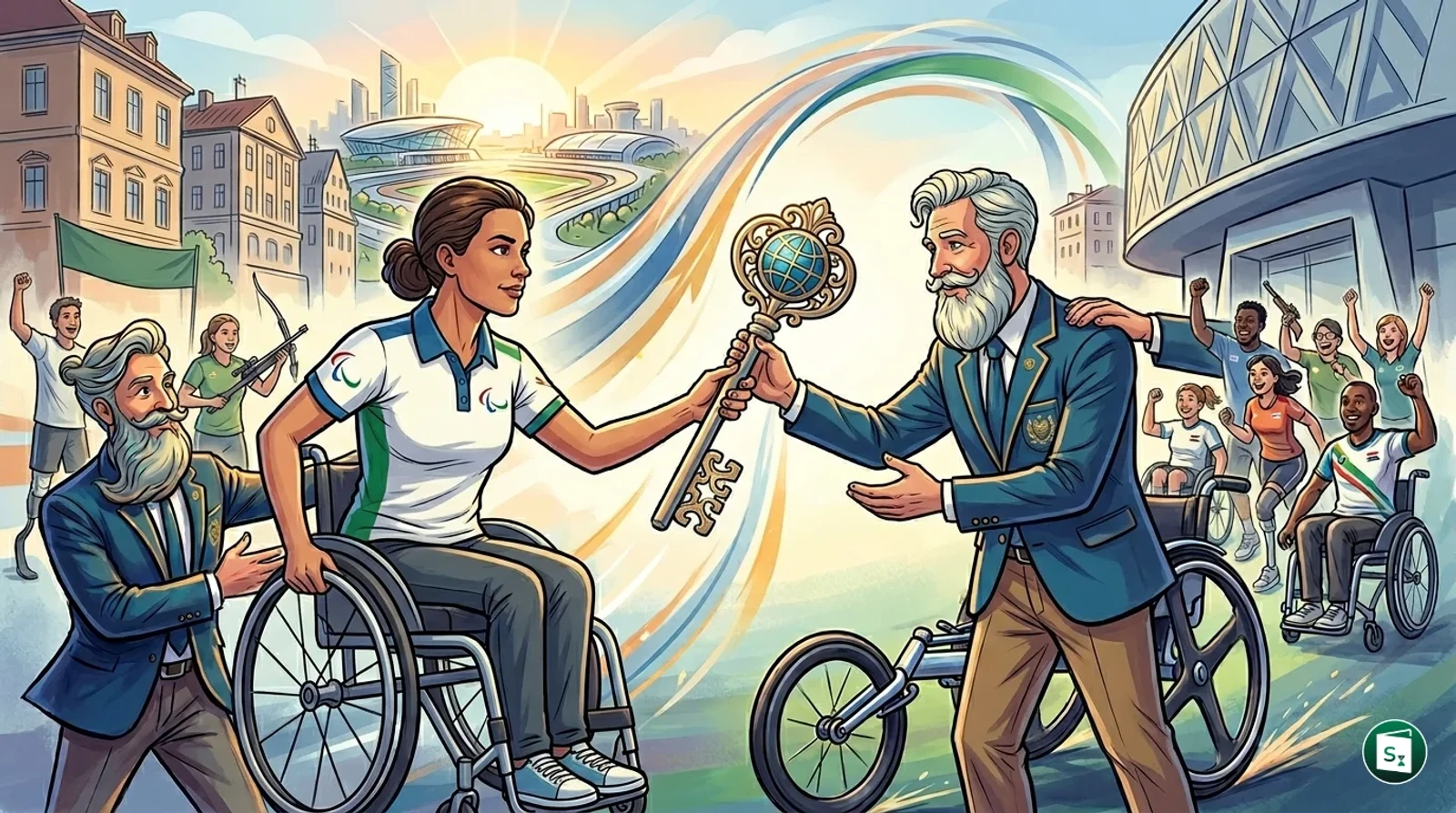 Logos of ISSF and IPC representing the governance transfer of Shooting Para Sport