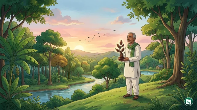 J Santosh Kumar receiving the Global Green Icon award in London