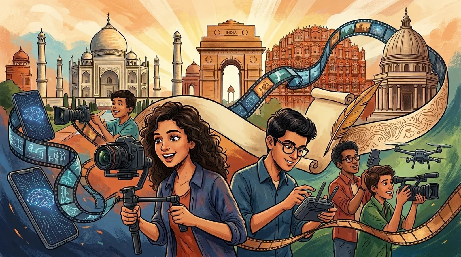 Digital poster of the VM Frames filmmaking competition by the Ministry of Culture