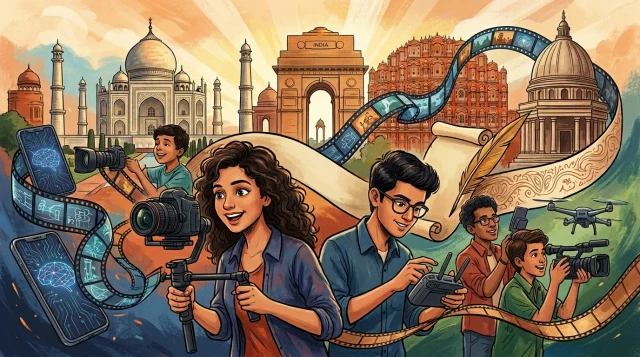 Digital poster of the VM Frames filmmaking competition by the Ministry of Culture