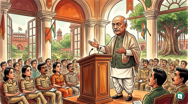 A symbolic representation of Indian civil services and governance