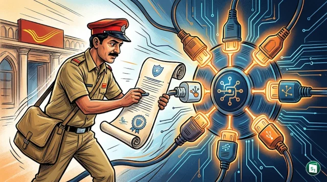 Digital payment illustration for Postal Life Insurance