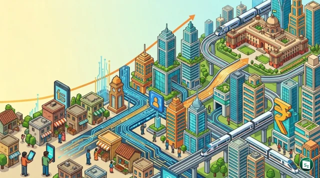 Digital representation of India's Public Infrastructure and economic growth