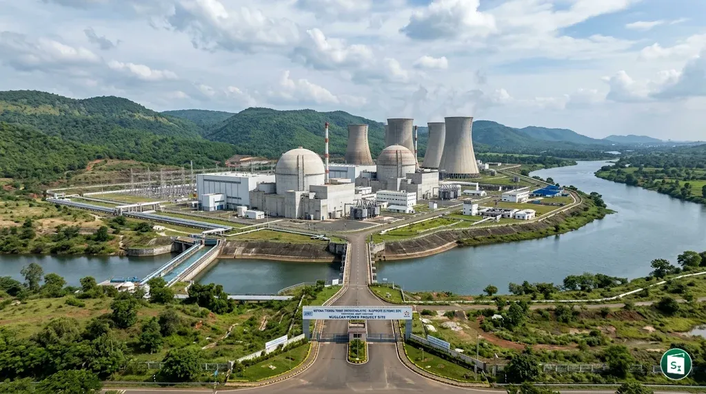 Logos of NTPC and EDF representing collaboration on nuclear energy