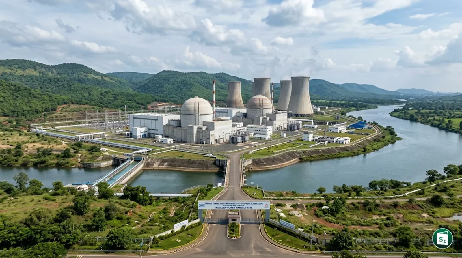 Logos of NTPC and EDF representing collaboration on nuclear energy