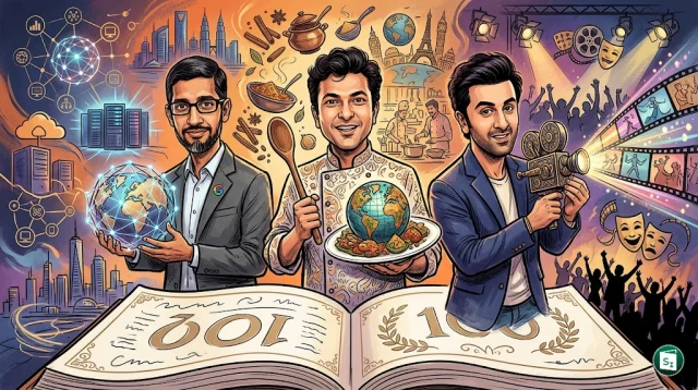 Representation of global influence and the TIME 100 logo