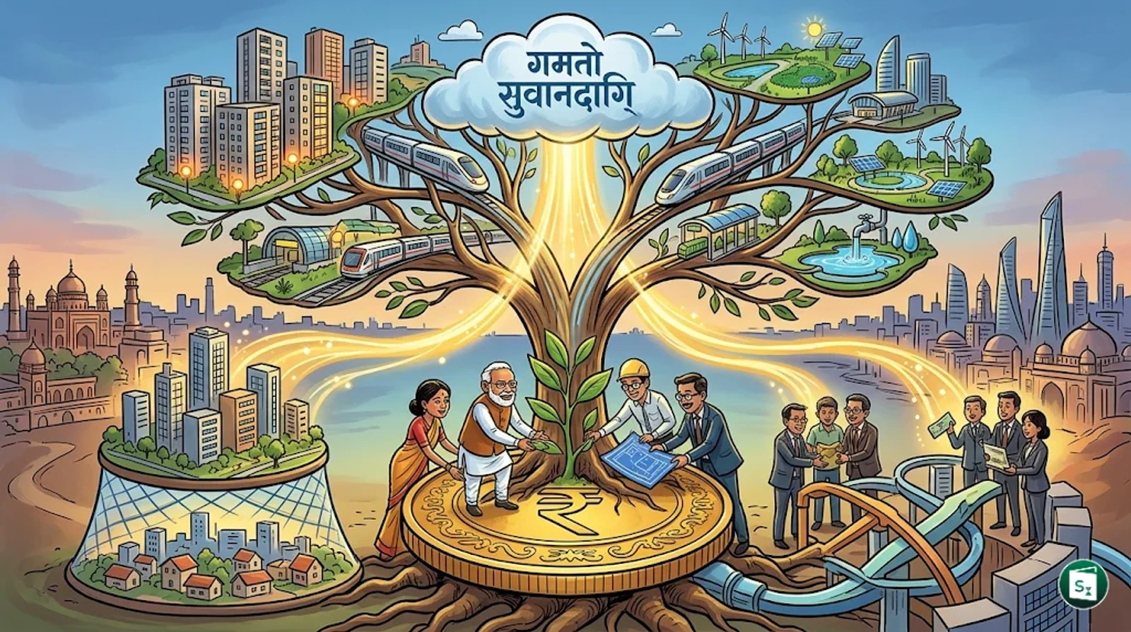 Union Minister Manohar Lal Khattar chairing a meeting on urban development