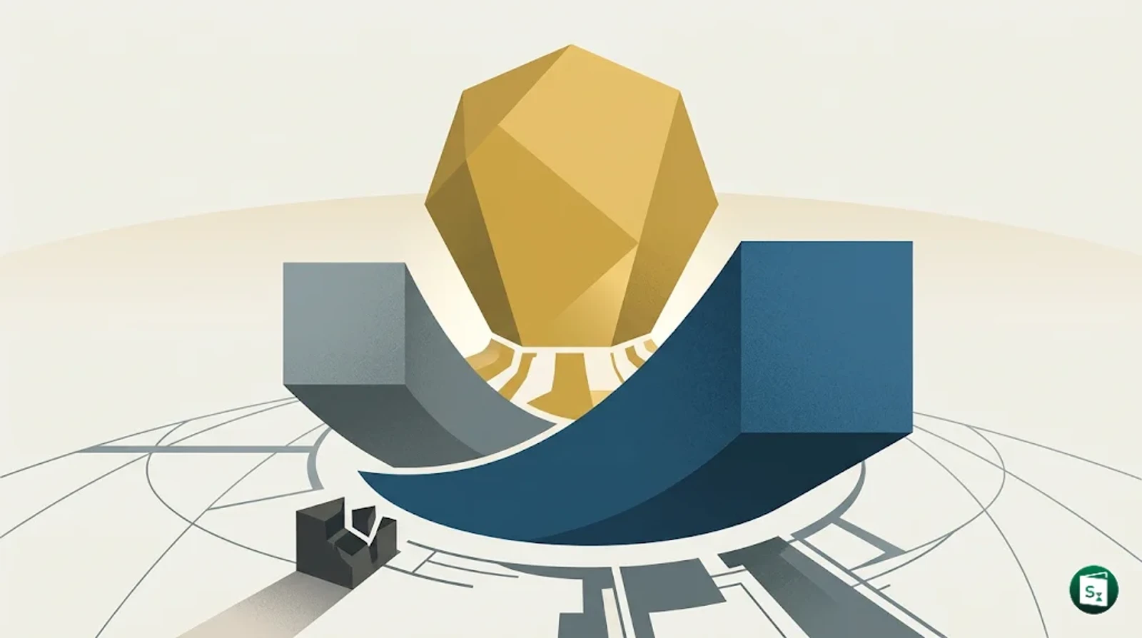 Digital representation of global economic growth and the World Economic Forum logo