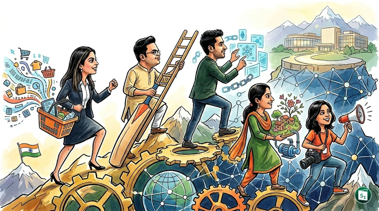 Logos of World Economic Forum and Young Global Leaders