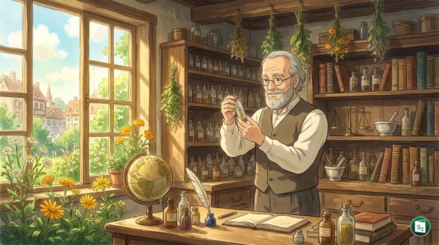 Digital illustration highlighting Dr. Samuel Hahnemann and the theme of World Homeopathy Day 2026